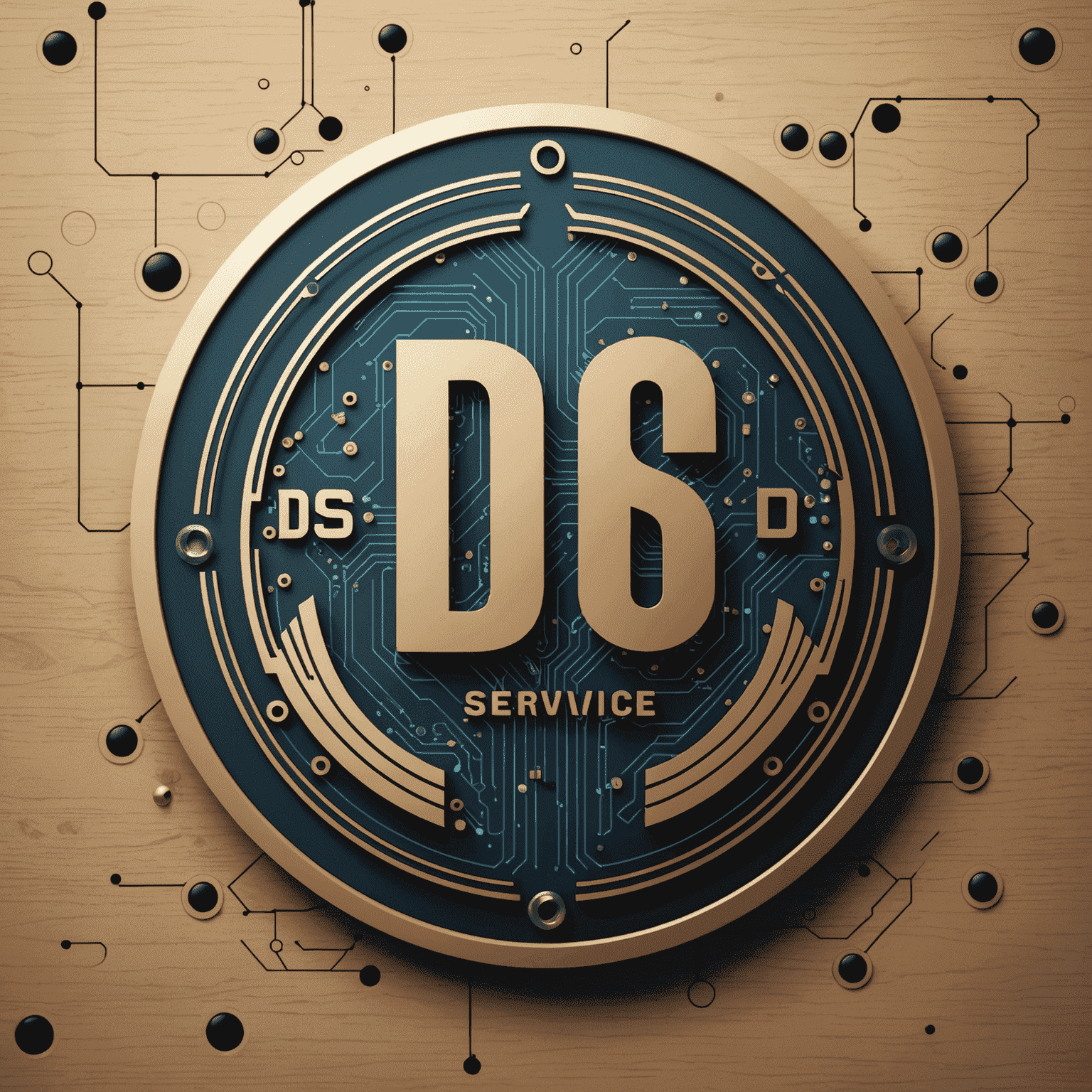 Dfas Service logo featuring a stylized 'DS' with a digital circuit pattern