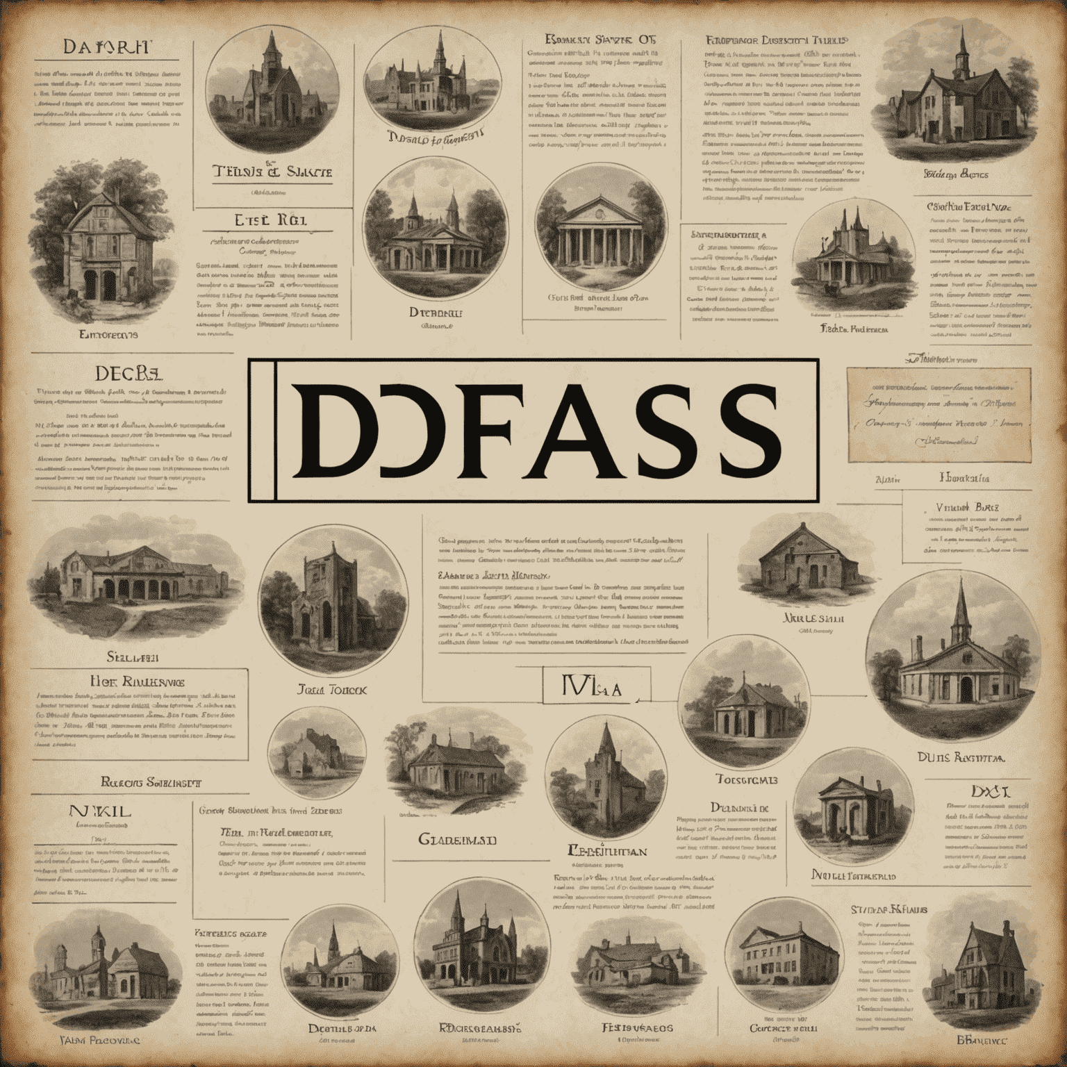 Visual representation of Dfas name analysis showing various elements like etymology, cultural significance, and historical context